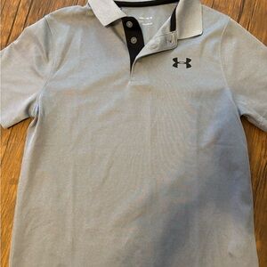 Under Armour Kids Polo in Light Gray